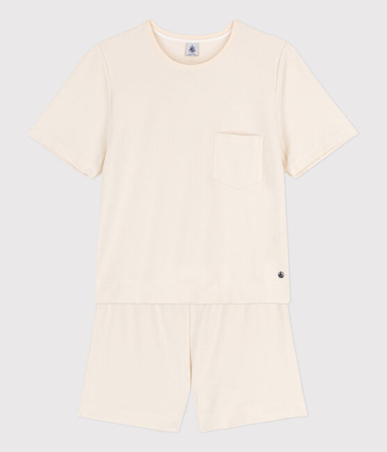 Women's Plain Terry Short Pyjamas AVALANCHE Ecru