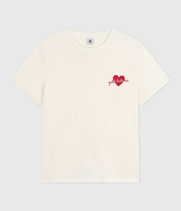 The Straight short-sleeved cotton T-shirt for women MILK