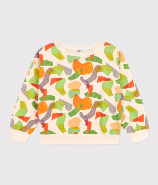 Children's Printed Fleece Sweatshirt AVALANCHE white/MULTICO
