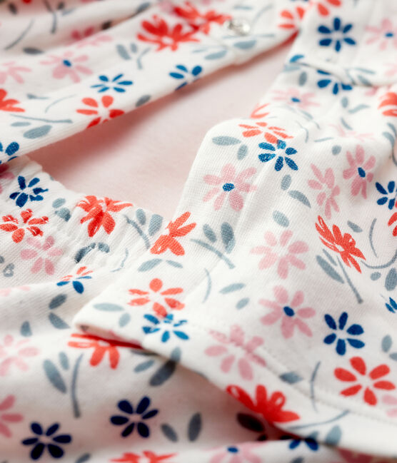 Baby Girls' Floral Organic Cotton Clothing - 3-Pack MARSHMALLOW white/MULTICO white