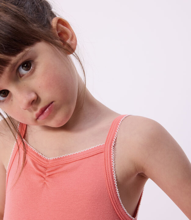 Pack of children's strappy Opera print cotton tops multicolor