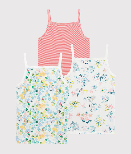 Girls' Strappy Floral Tops - 3-Pack variante 1