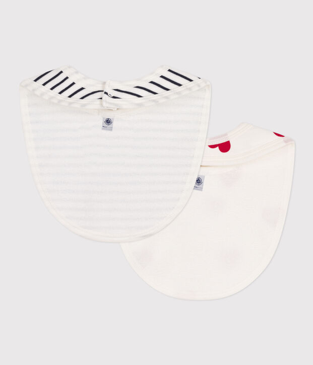 PACK OF 2 COTTON BABY BIBS multicolor
