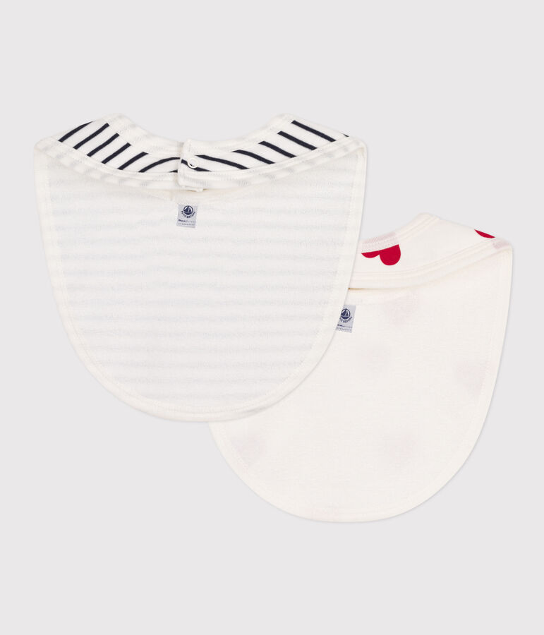 PACK OF 2 COTTON BABY BIBS multicolor