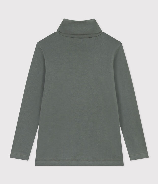 Unisex Children's Cotton Polo Neck green