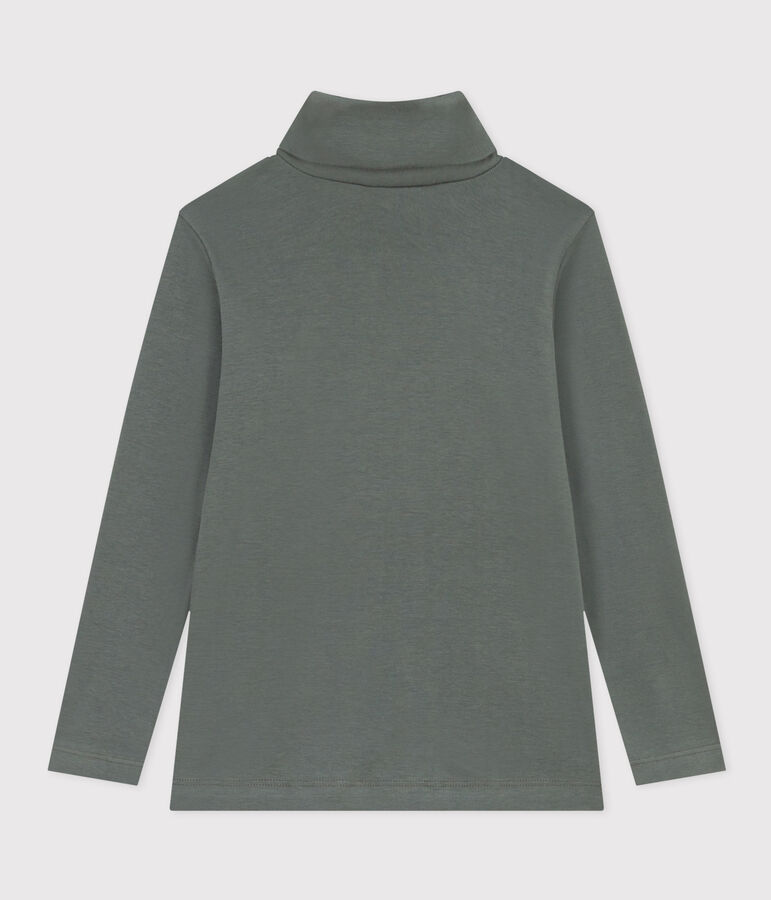 Unisex Children's Cotton Polo Neck green