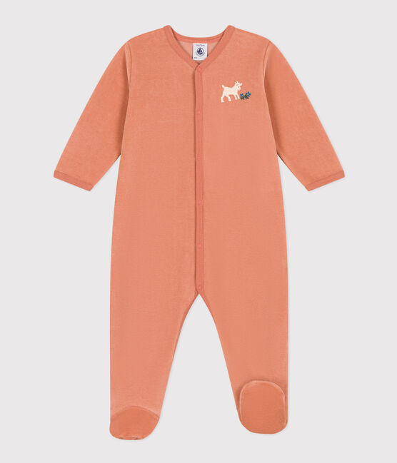Babies' Velour Pyjamas SIENNA pink