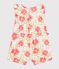 Babies' floral print cotton playsuit white/multicolor