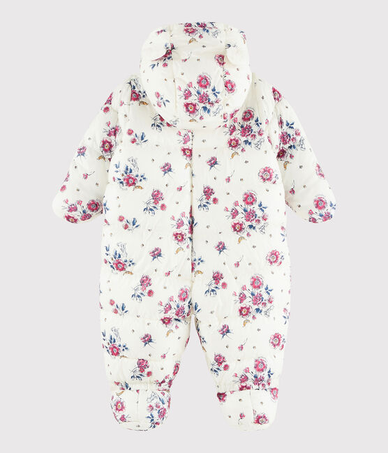 Baby's unisex snowsuit MARSHMALLOW white/ROSE pink/MULTICO
