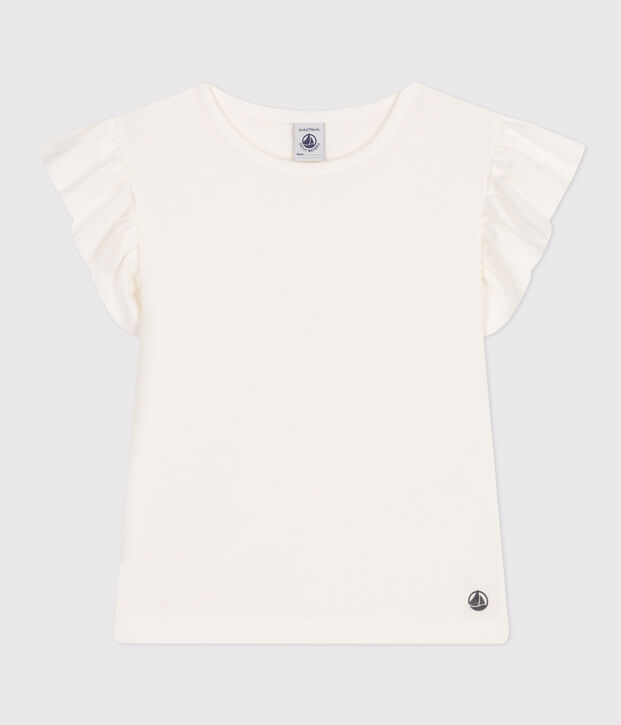 Girls' Cotton T-Shirt white