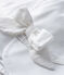 Twill wide-brimmed hat for baby girls MARSHMALLOW white