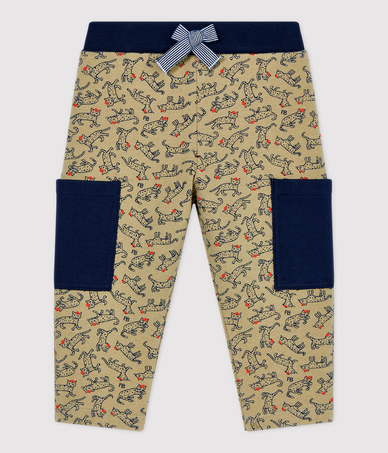 Babies' Fleece Trousers beige/multicolor