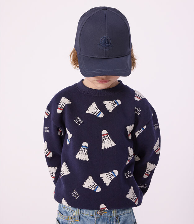 Plain blue children's cap SMOKING