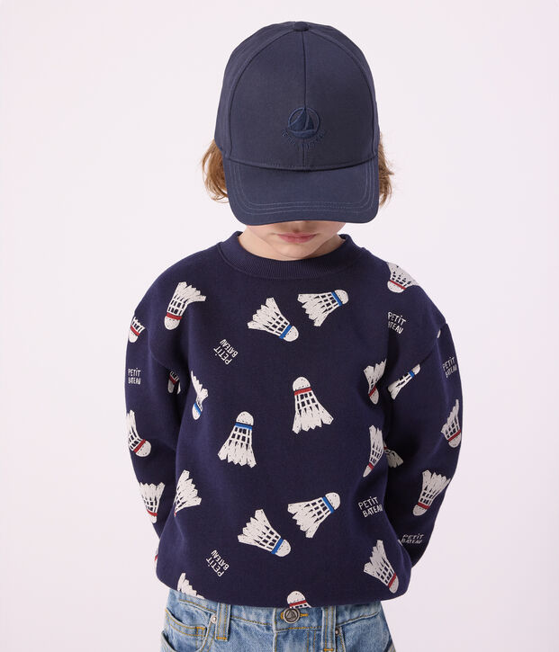 Plain blue children's cap SMOKING
