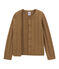 Wool and cotton cardigan BRINDILLE brown