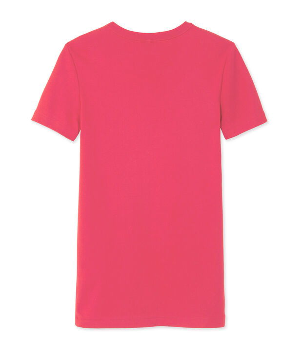 Women's striped tee Gloss pink