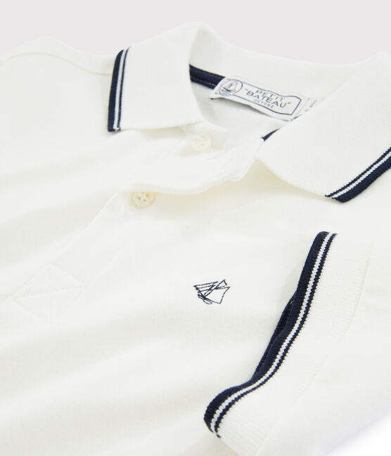 Boys' Polo Shirt MARSHMALLOW white