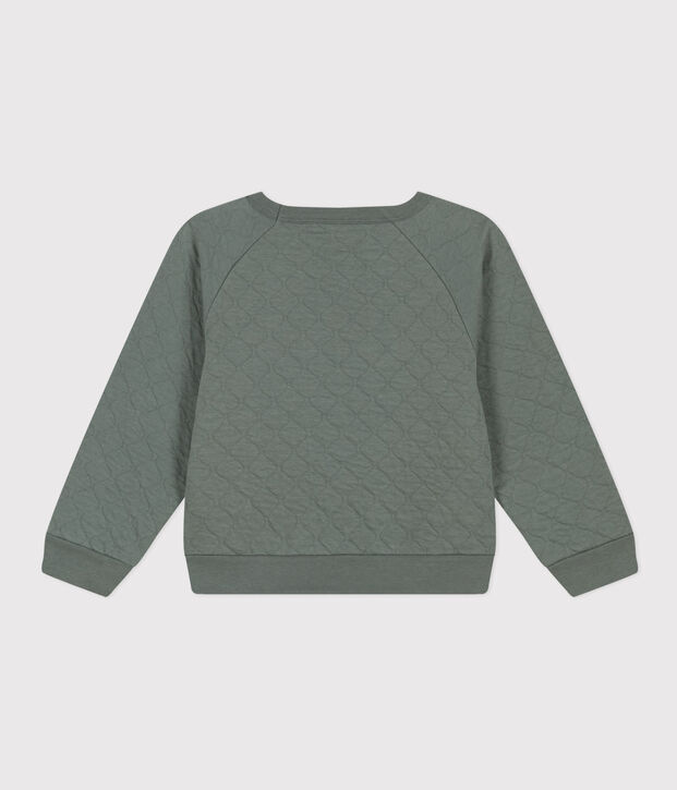 Boys' quilted tube knit sweatshirt THUYA