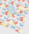 Boys' Cat Print Fleece Pyjamas MARSHMALLOW white/MULTICO white