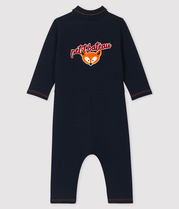 Baby boy's long playsuit blue