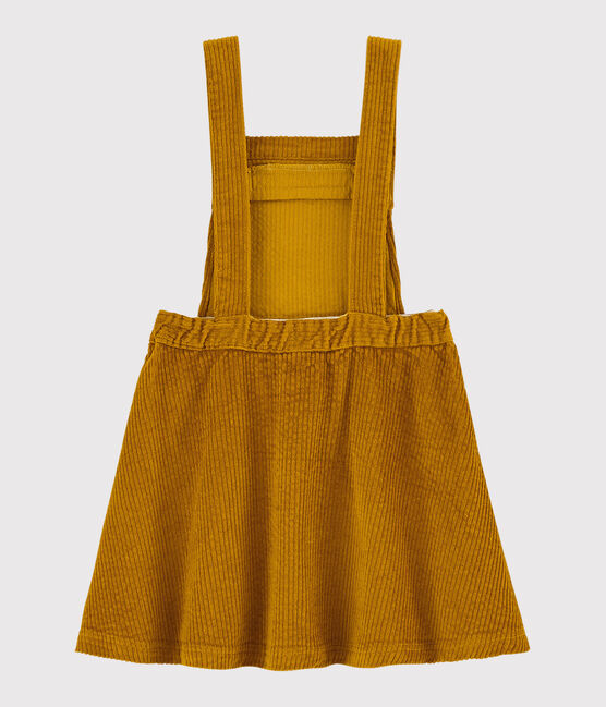 Girls' Dungaree Dress TOPAZE yellow