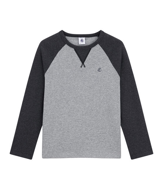 Boy's long sleeved T-shirt SUBWAY grey/CITY black