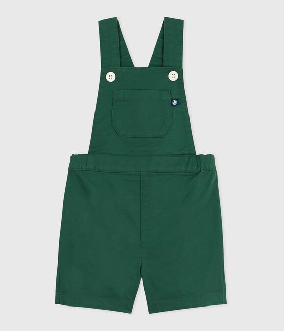 Babies' short-legged cotton twill dungarees WILLOW