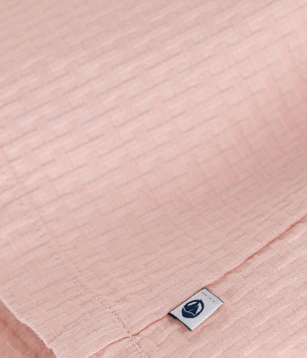 Babies' Sleeveless Textured Cotton Dress pink