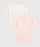 Girls' Multicoloured Spots Short-Sleeved Organic Cotton T-Shirts - 2-Pack variante 1