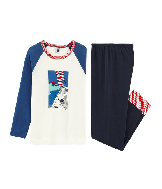 Boys' Pyjamas SMOKING blue/MULTICO white