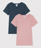 Girls' Short-sleeved Cotton T-Shirts - 2-Pack variante 1