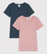 Girls' Short-sleeved Cotton T-Shirts - 2-Pack