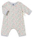 Bay girl's padded print all-in-one