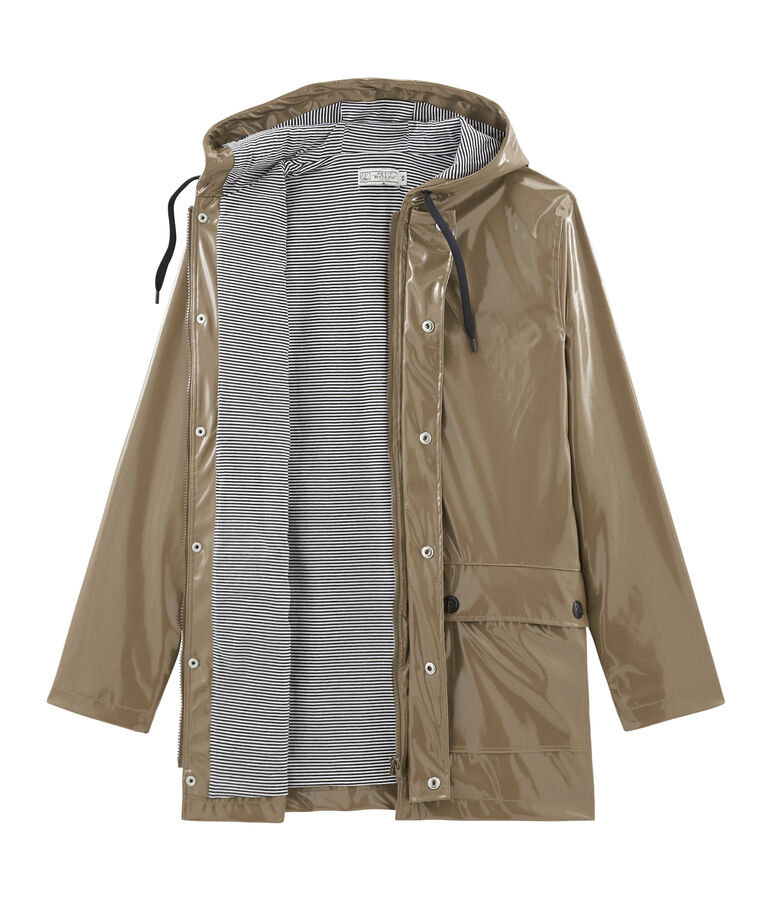 Women's glossy Raincoat NOISETTE