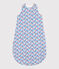 Babies' floral cotton 2 TOG sleeping bag MARSHMALLOW white/MULTICO white