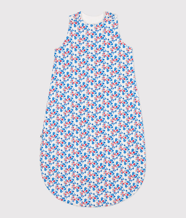 Babies' floral cotton 2 TOG sleeping bag white/multicolor