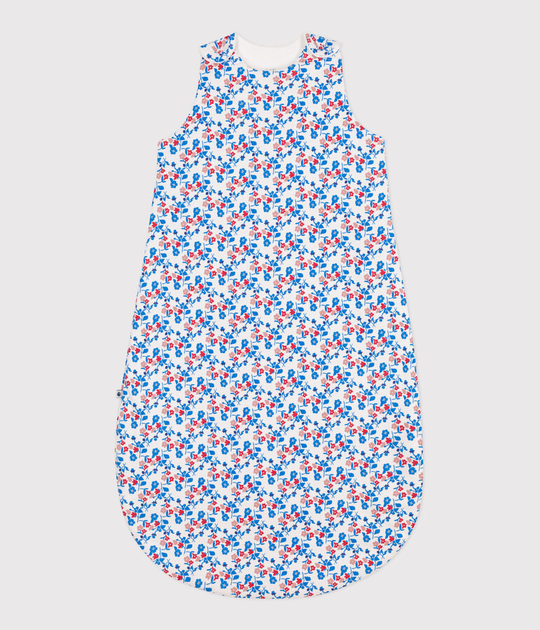 Babies' floral cotton 2 TOG sleeping bag white/multicolor