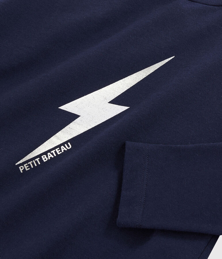 Boys Silkscreen Print T-shirt blue