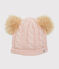 Girls' Woolly Hat MINOIS pink/ARGENT