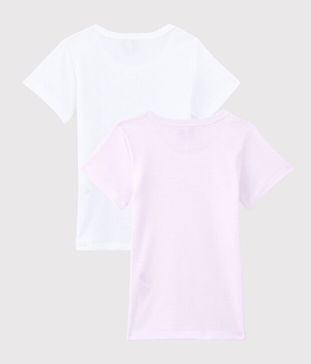 Girls' Organic Cotton T-Shirts - 2-Pack multicolor