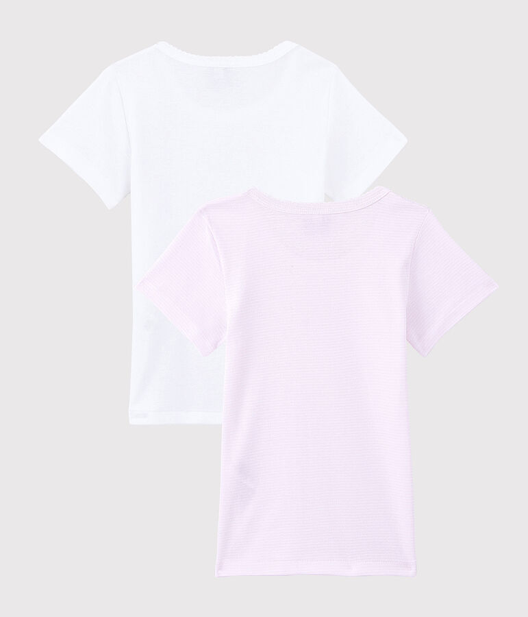 Girls' Organic Cotton T-Shirts - 2-Pack multicolor