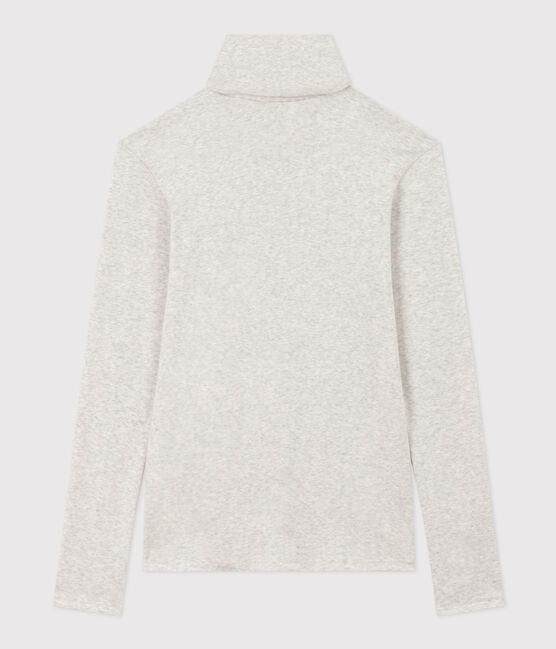 Women's Iconic Cotton Roll Neck T-Shirt BELUGA CHINE grey