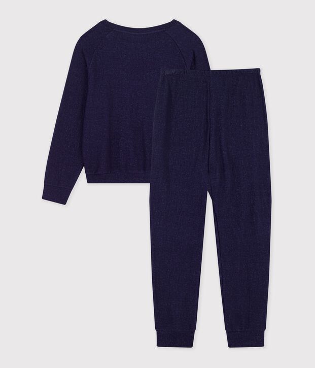 Women's plain cotton terry pyjamas SOIR