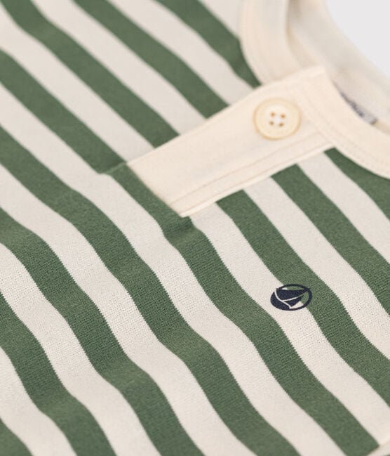 Babies' Short-Sleeved Jersey T-Shirt CROCO green/AVALANCHE