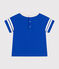 Babies' short-sleeved fine jersey T-shirt CALVIN blue