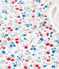 Babies' short-sleeved floral print cotton body MARSHMALLOW white/MULTICO white