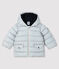 Baby boy's quilted puffer jacket GRIS CLAIR grey