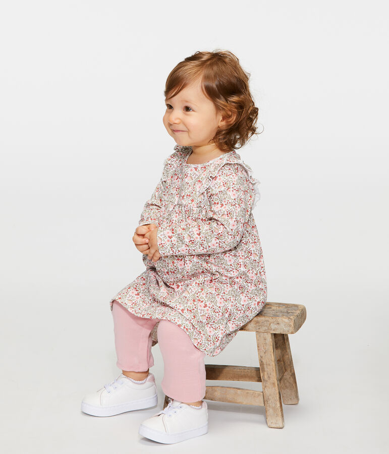 Baby Girls' Printed Dress/Leggings white/multicolor