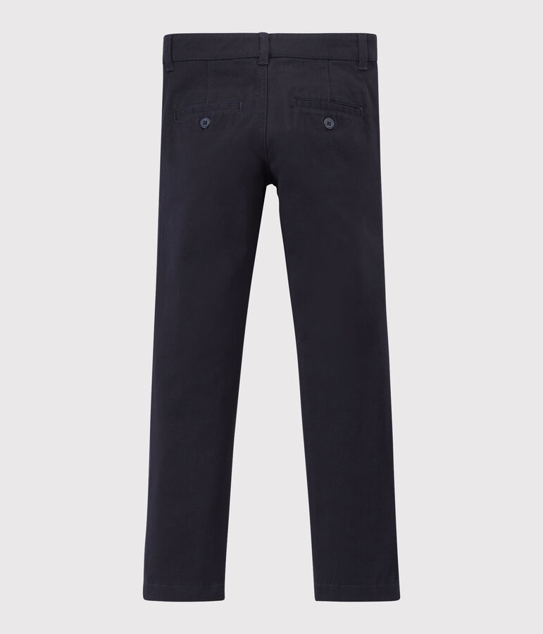 Boys' Gabardine Trousers SMOKING blue