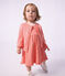Babies' plain cotton cardigan pink
